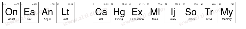OEAL chemist字体转换